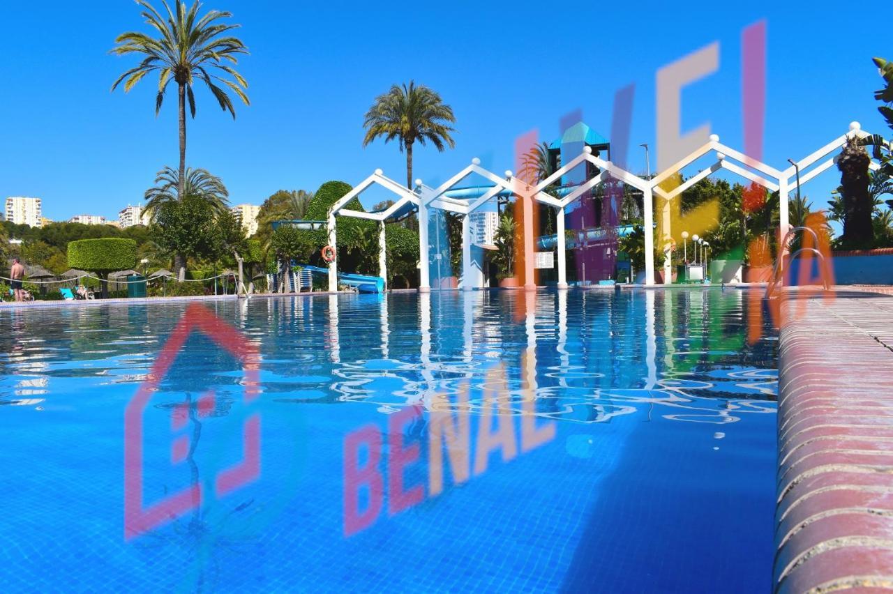 "Vive Benal Beach" Con Parque Acuatico Y 50M A La Playa 3918 ベナルマデナ エクステリア 写真